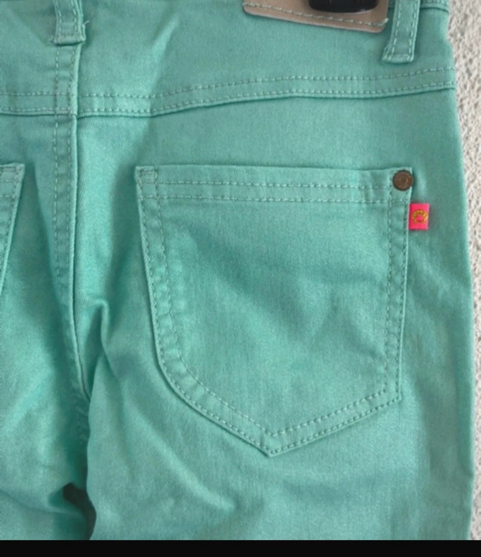 Turquoise jeans size 9 years Someone – photo 3